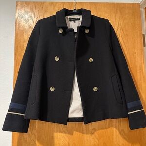 Elegant Black Double-Breasted Women's Jacket